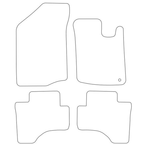 Tailored Car Mats Citroen C1 (ONE Fixing Driver) (from 2005 to 2014)