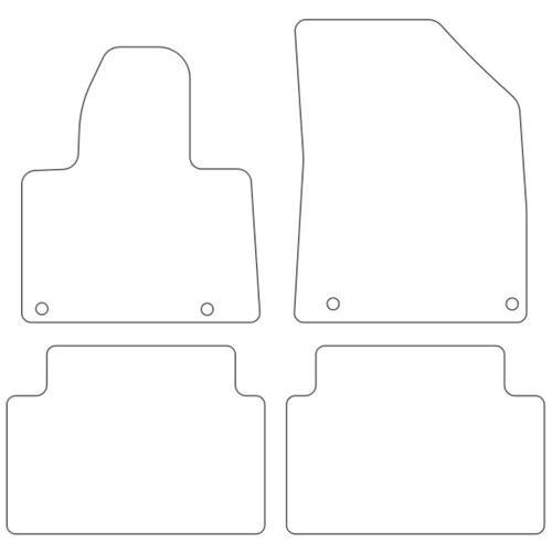 Tailored Car Mats Citroen C5 (Left Hand Drive) (from 2008 to 2017)