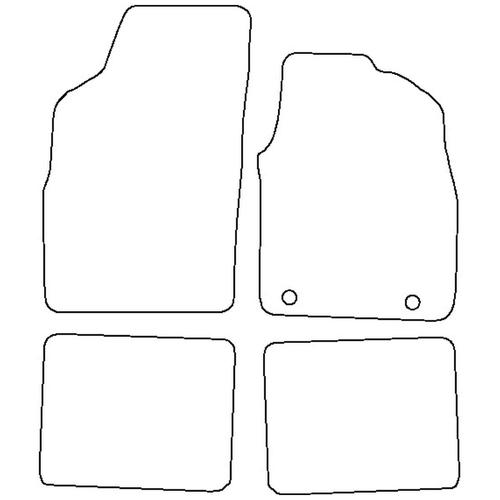 Tailored Car Mats Fiat PANDA (from 2003 to 2012)