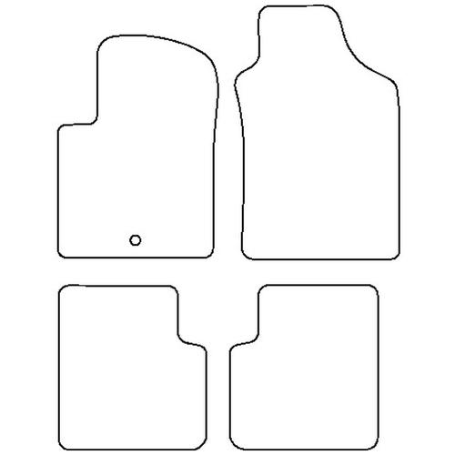 Tailored Car Mats Fiat 500 (Left Hand Drive) (from 2007 to 2013)