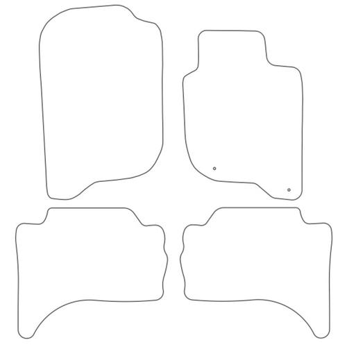 Tailored Car Mats Fiat FULLBACK (With Rear Heater) (from 2016 onwards)
