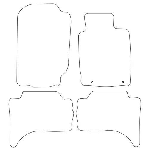 Tailored Car Mats Fiat FULLBACK (Without Rear Heater) (from 2016 onwards)