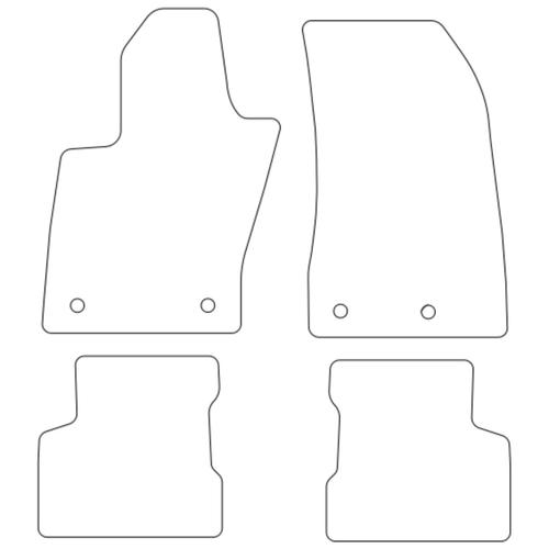 Tailored Car Mats Fiat 500X (Left Hand Drive) (from 2014 onwards)