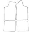 Tailored Car Mats Ford ESCORT MK1 / MK2 Manual (from 1968 to 1980)