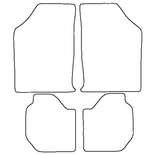 Tailored Car Mats Ford ESCORT MK3 / ESCORT MK4 (from 1980 to 1991)