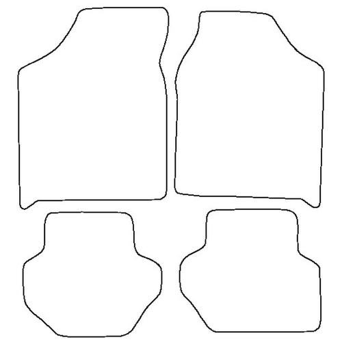 Tailored Car Mats Ford FIESTA MK3 (from 1990 to 1993)