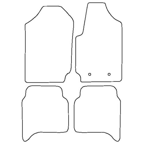 Tailored Car Mats Ford RANGER (from 2011 to 2015)