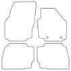 Tailored Car Mats Ford MONDEO MK4 (Oval Fixings) (from 2007 to 2012)