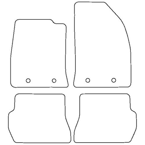 Tailored Car Mats Ford FIESTA MK6 (Facelift) (Left Hand Drive) (from 2002 to 2008)