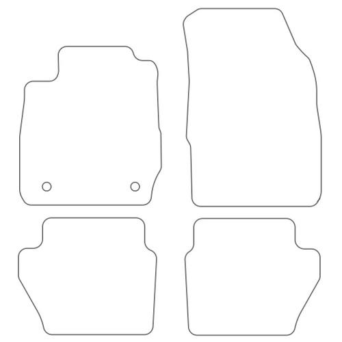 Tailored Car Mats Ford FIESTA MK7 (Left Hand Drive) (from 2008 to 2011)