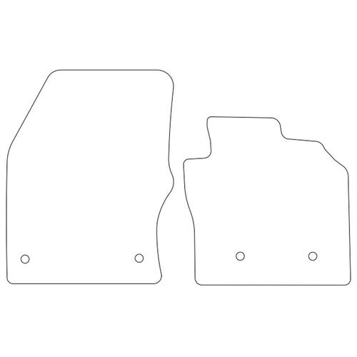 Tailored Car Mats Ford TRANSIT CONNECT (Front Fixings) (from 2016 to 2018)