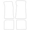 Tailored Car Mats Ford MUSTANG Convertible Left Hand Drive (1ST Generation) (Left Hand Drive) (from 1965 to 1973)