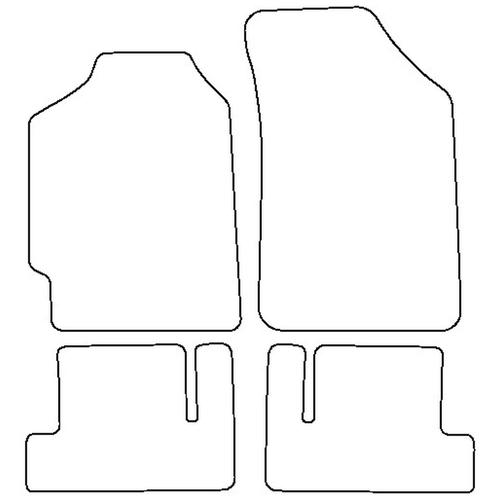 Tailored Car Mats Honda CRX (Left Hand Drive) (from 1987 to 1991)