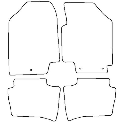 Tailored Car Mats Hyundai i20 (2 Fixings) (from 2010 to 2014)