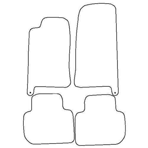 Tailored Car Mats Jaguar XJ12 (X305) (Left Hand Drive) (from 1995 to 1997)