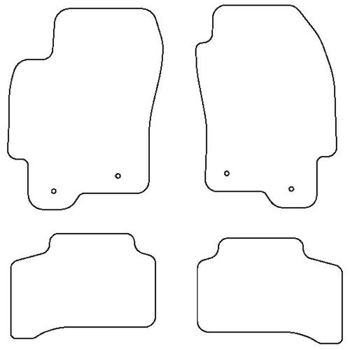 Tailored Car Mats Jaguar X-TYPE (X400) 2.0/2.2 (Left Hand Drive) (from 2004 to 2010)