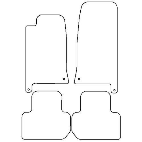 Tailored Car Mats Jaguar XJ Series (X300) (Left Hand Drive) (from 1994 to 2003)