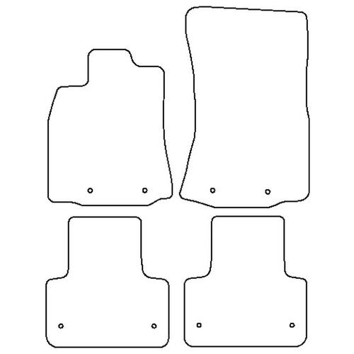 Tailored Car Mats Jaguar XJ Series (X351) SWB (Left Hand Drive) (from 2009 to 2019)