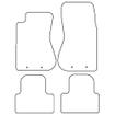 Tailored Car Mats Jaguar S-TYPE (X200) Automatic (Left Hand Drive) (from 1998 to 2003)