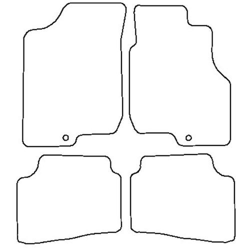 Tailored Car Mats Kia CEED (single fixing driver) (from 2007 to 2009)