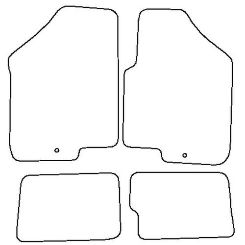 Tailored Car Mats Kia SOUL (Single Fixing Driver) (from 2009 to 2013)