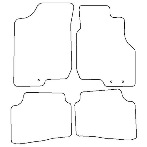 Tailored Car Mats Kia CEED (2 fixings driver) (from 2009 to 2012)