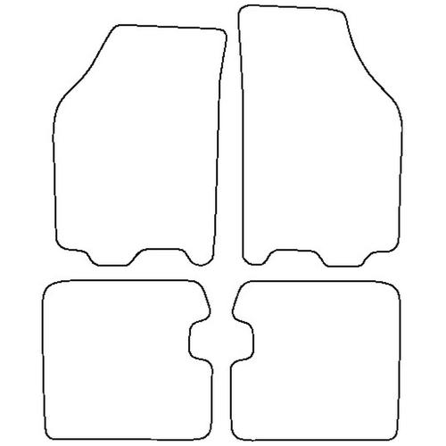 Tailored Car Mats Lancia YPSILON Type 2 Facelift (Left Hand Drive) (from 2006 to 2011)