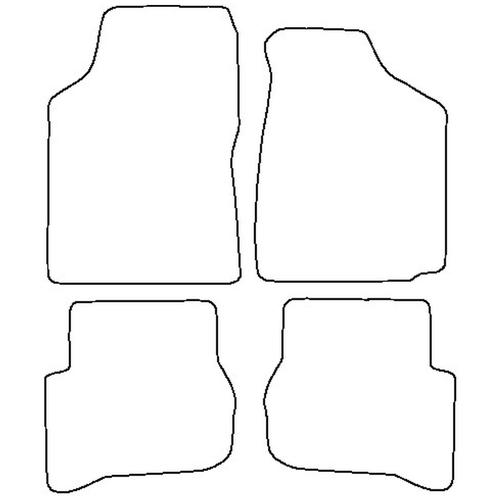 Tailored Car Mats Mazda 323 (from 1989 to 1994)