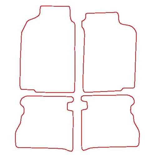 Tailored Car Mats Mazda 323 4X4 1.8 (from 1987 to 1989)