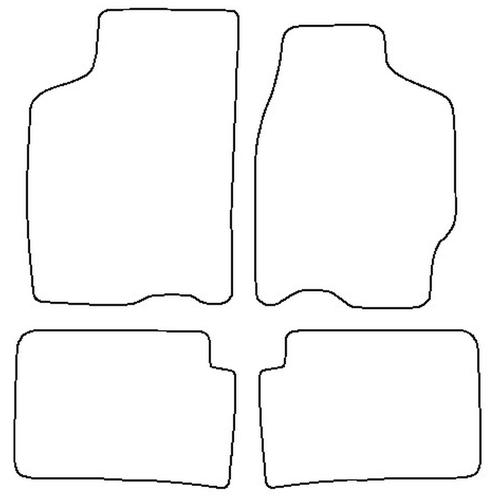 Tailored Car Mats Mazda 626 (from 1998 to 2001)