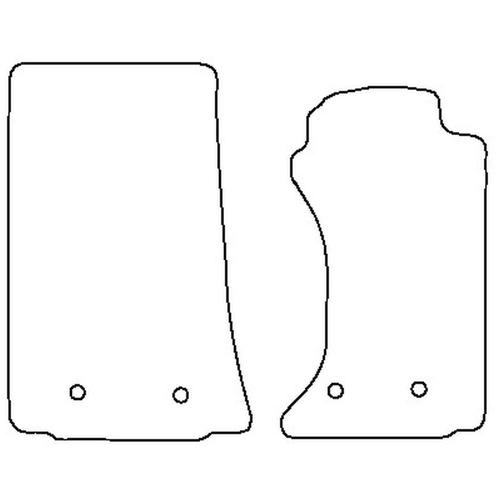 Tailored Car Mats Mazda MX5 (Mk3) Oval Fixings (from 2005 to 2007)
