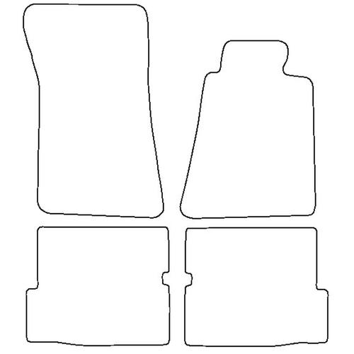 Tailored Car Mats Mercedes SL (R107) 2 Seater (from 1972 to 1989)