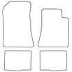 Tailored Car Mats Mercedes SL (R129) 2 Seater (from 1989 to 2001)