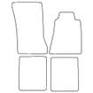 Tailored Car Mats Mercedes SL (W107) 2 Seater (from 1983 to 1989)