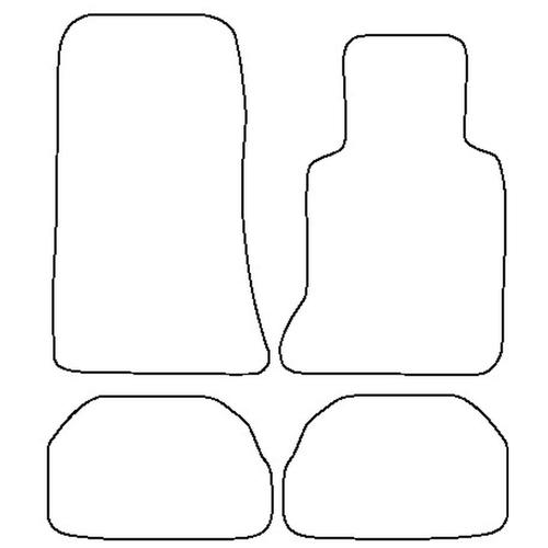 Tailored Car Mats Mercedes E Class (W124) Cab / Coupe (from 1987 to 1995)