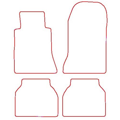 Tailored Car Mats Mercedes E Class (W124) Saloon / Estate (Left Hand Drive) (from 1985 to 1995)