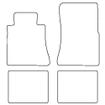 Tailored Car Mats Mercedes S Class (W126) Saloon (Left Hand Drive) (from 1982 to 1992)