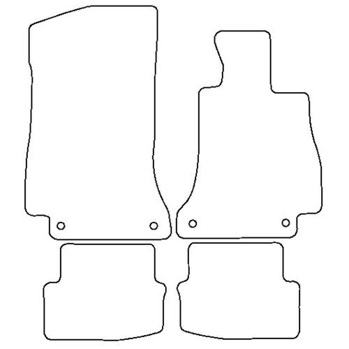 Tailored Car Mats Mercedes C Class (W205) Coupe Automatic (from 2016 onwards)