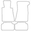 Tailored Car Mats Mercedes SL (R107) 2 Seater (Left Hand Drive) (from 1972 to 1989)