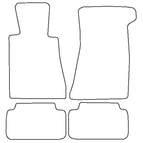 Tailored Car Mats Mercedes SL (R107) 2 Seater (Left Hand Drive) (from 1972 to 1989)