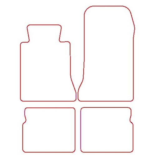 Tailored Car Mats Mercedes E Class (W124) Saloon / Estate (Left Hand Drive) (from 1984 to 1996)