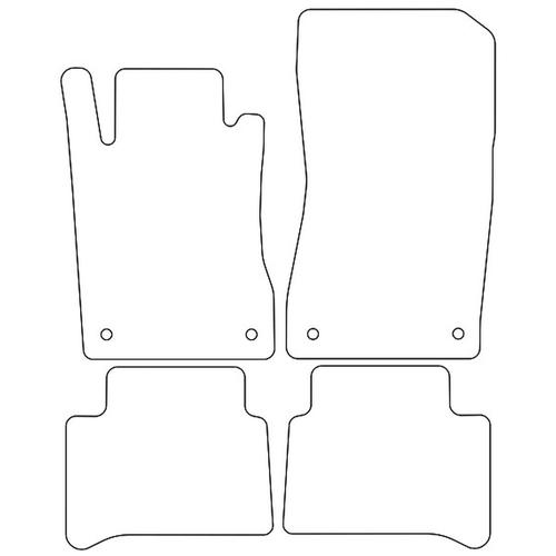 Tailored Car Mats Mercedes E Class (W211) Saloon / Estate (Left Hand Drive) (from 2002 to 2009)
