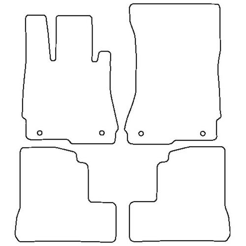 Tailored Car Mats Mercedes S Class (W221) Saloon SWB (Left Hand Drive) (from 2006 to 2013)