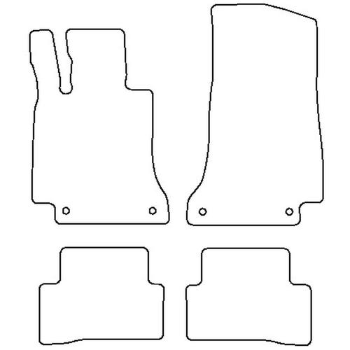 Tailored Car Mats Mercedes C Class (W205) Saloon / Estate (Left Hand Drive) (from 2015 onwards)