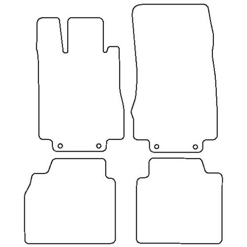 Tailored Car Mats Mercedes S Class (W220) Saloon LWB (Left Hand Drive) (from 1999 to 2006)