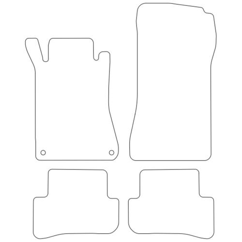 Tailored Car Mats Mercedes CLC Class (CL203) (Left Hand Drive) (from 2008 to 2011)