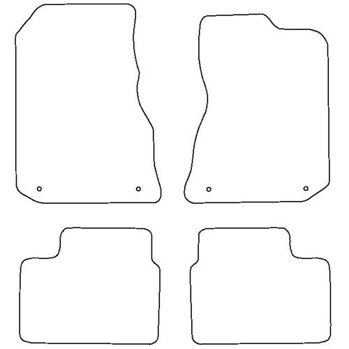 Tailored Car Mats MG ZT V8 With EYELETS (from 2001 to 2005)