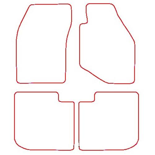 Tailored Car Mats Mitsubishi EVO 1-2-3 (from 1992 to 1996)