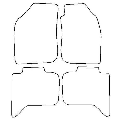 Tailored Car Mats Mitsubishi L200 (from 2006 to 2017)