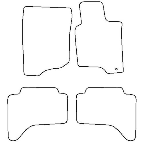 Tailored Car Mats Mitsubishi L200 DOUBLE-CAB (from 2006 to 2014)